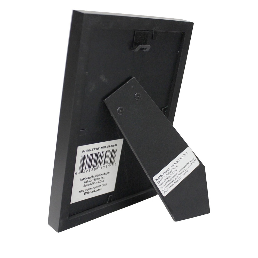 NWT Mainstays 4x6 inch Black 0.5" Gallery Wall Picture Frame - Picture 3 of 8